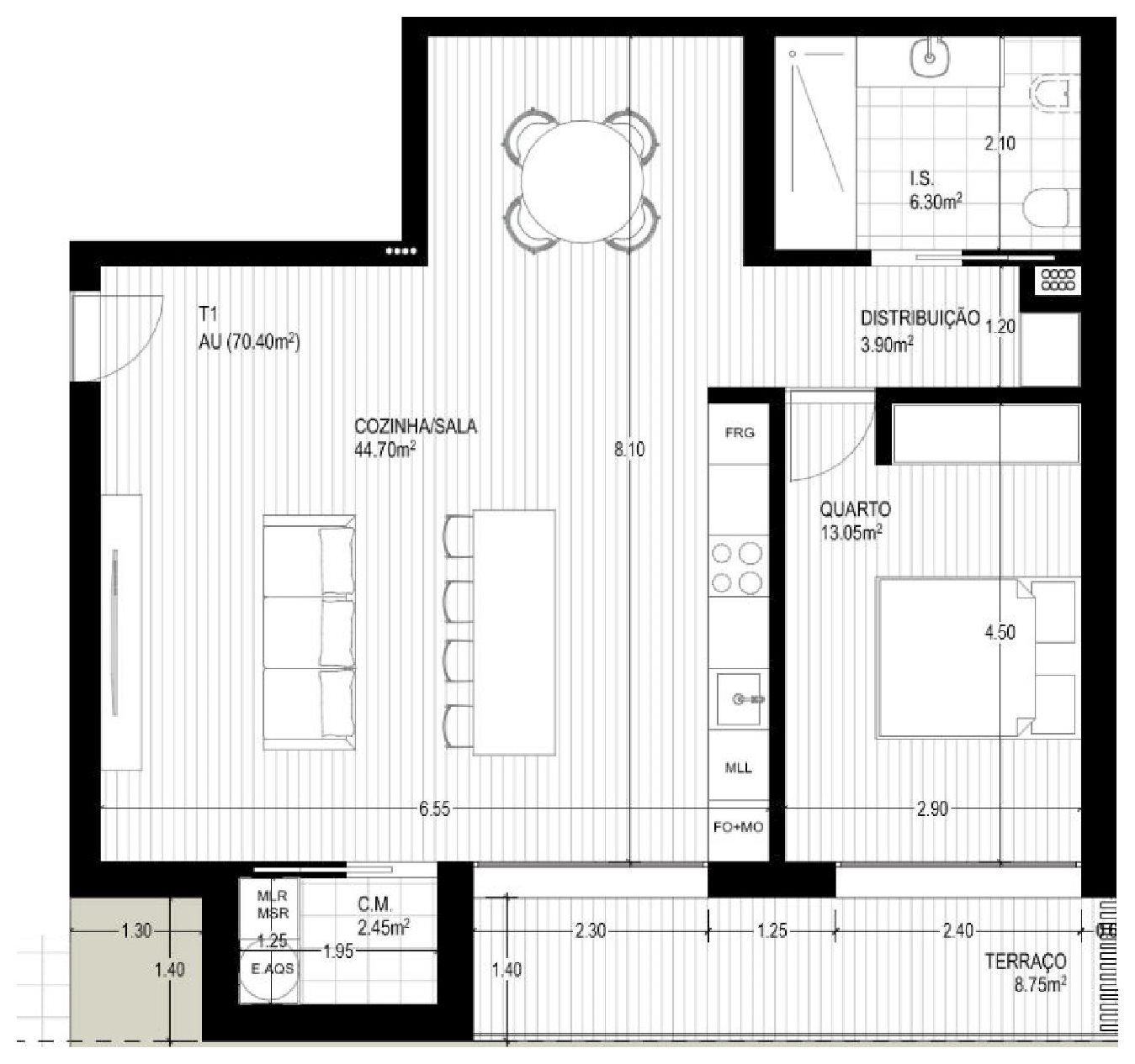 Planta da fração EA